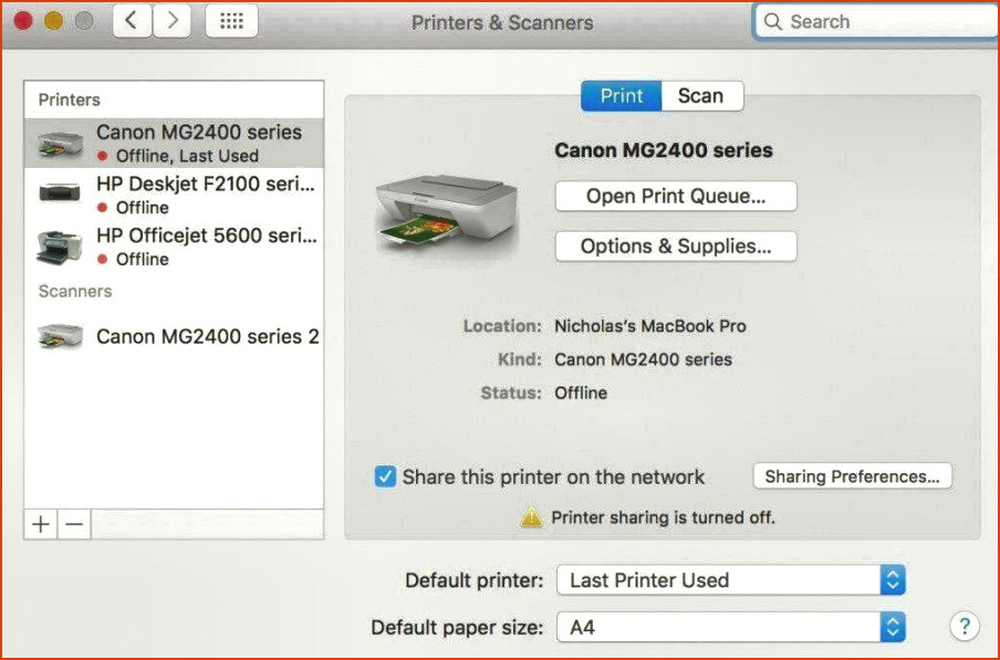Cómo enviar por fax desde Mac - Opciones de impresora de fax