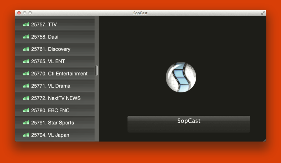 Sopcast para canales MAC