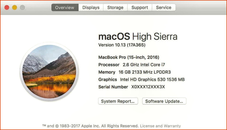 software update high sierra