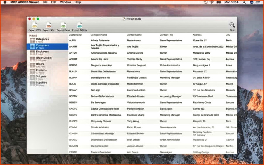 Abra el archivo de acceso en Mac