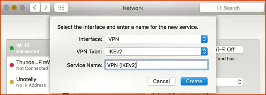 Configurar VPN Mac