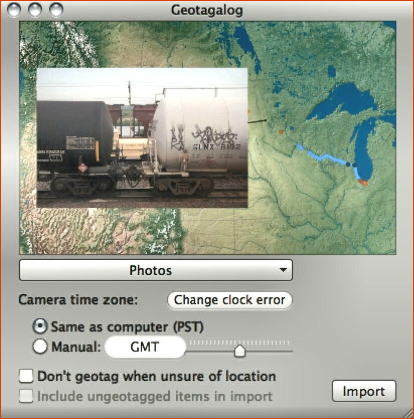 Geotagging en fotos para Mac - Geotagalog