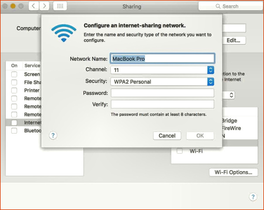 Configuración de seguridad VPN Mac