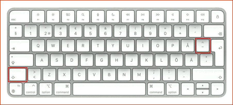 teclado Mac de Caret