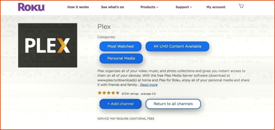 Mac a Roku - Plex Channel