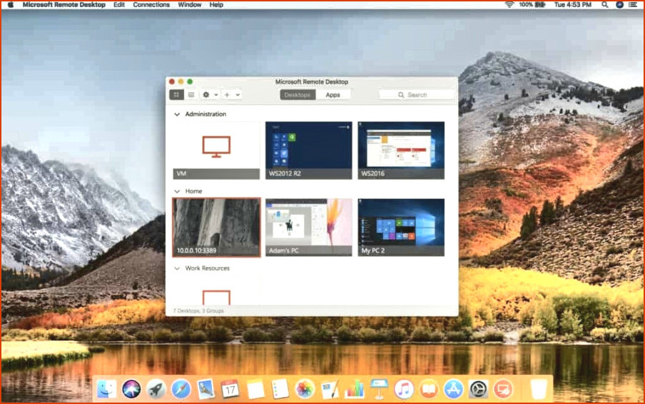escritorio remoto de Microsoft para Mac