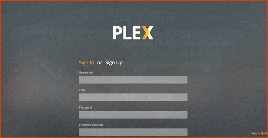 Registro de Plex