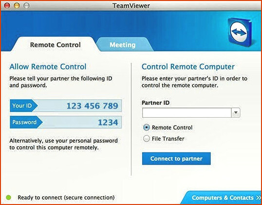 RDP para Mac - TeamViewer para Mac