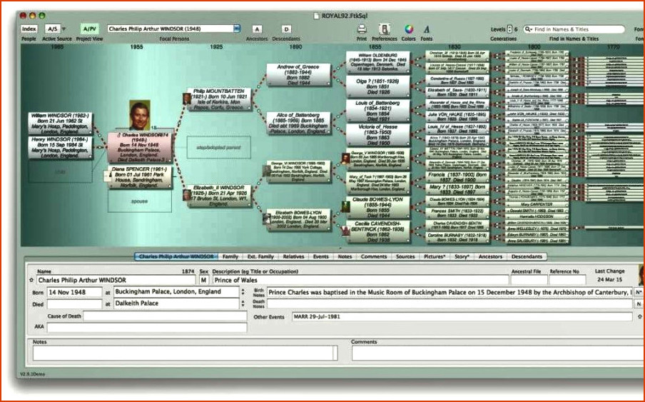 Mejor software de genealogía Mac - Ifamily Mac