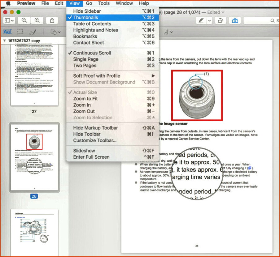 Reorganizar páginas PDF Mac Vista previa