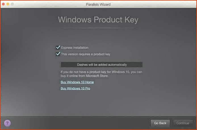 Ejecutar el editor en Mac - Llave de producto de Windows 10