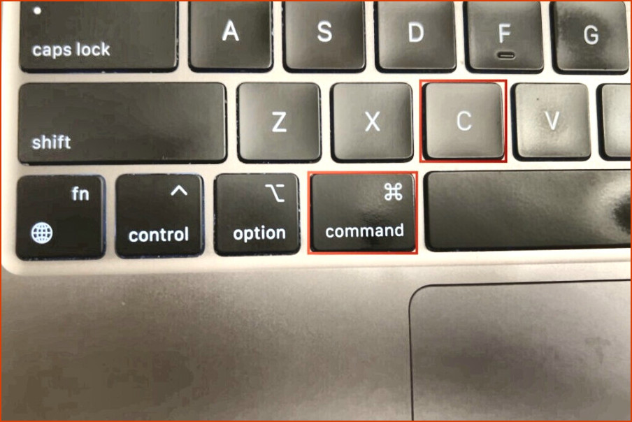 Cómo copiar pegar en Mac - Comando C