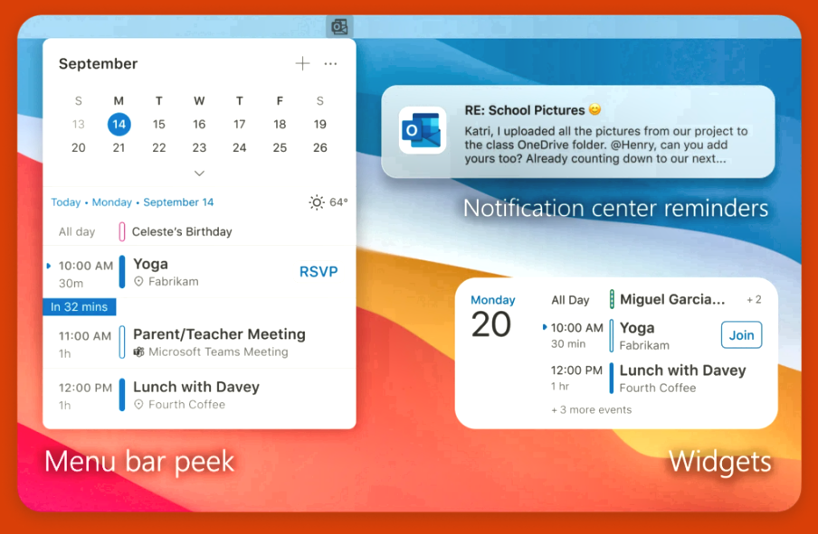 Outlook para Mac Free - Notificaciones y calendario