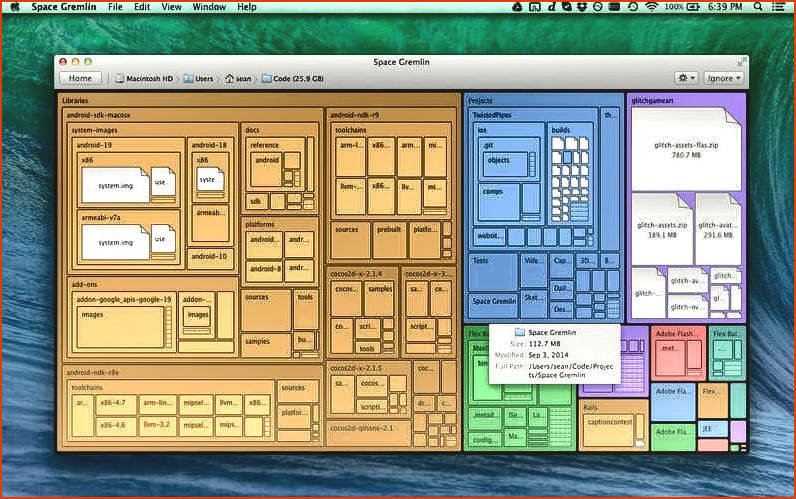 Administrar el almacenamiento en Mac - Space Gremlin