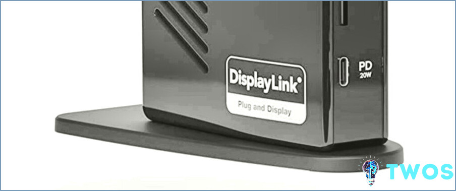 Logotipo de DisplayLink en la estación de acoplamiento