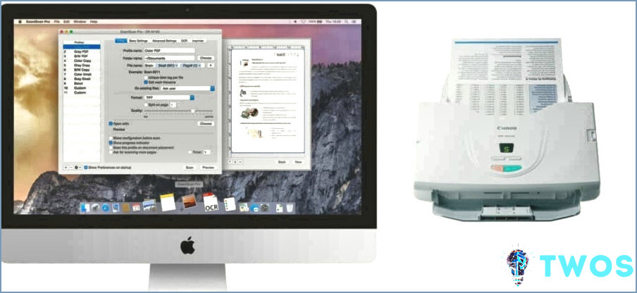 Software sin papel ExactScan para Mac