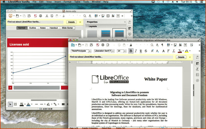 editor para Mac Alternative - LibreOffice