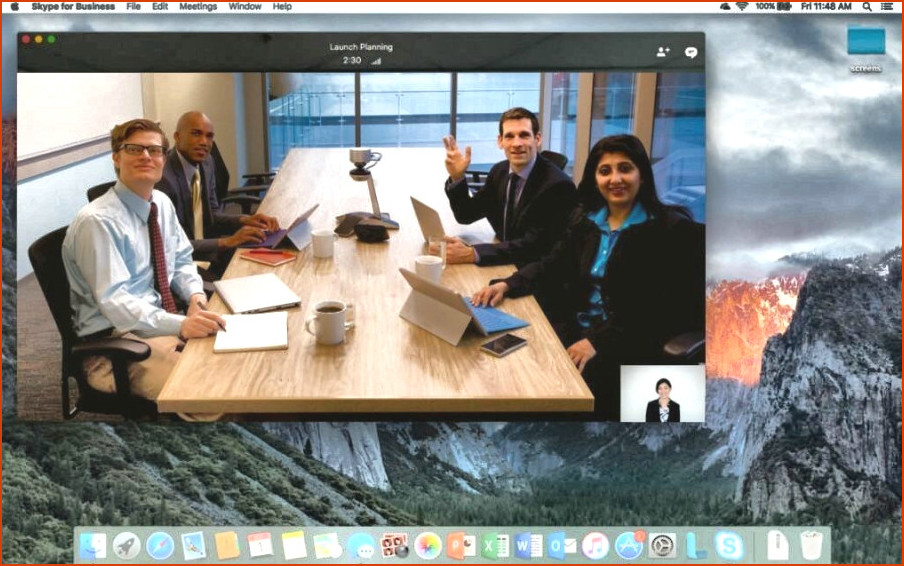 Skype for Business Mac - conferencia telefónica