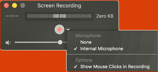 Pantalla de grabación en Mac con QuickTime