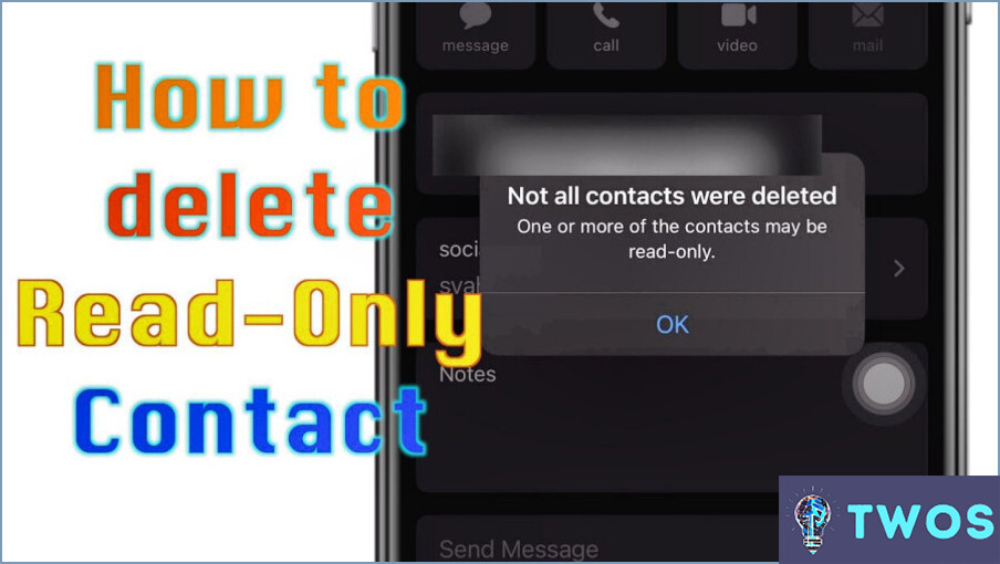 Cómo eliminar contactos de sólo lectura en Android?