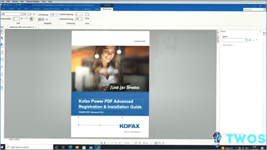 Kofax PDF Editor una vez compra