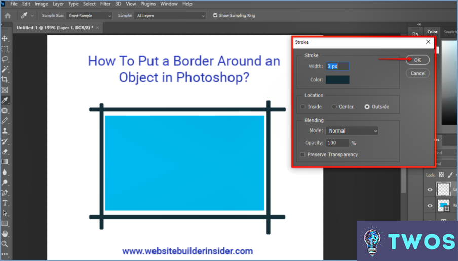 Cómo poner un borde alrededor de un objeto en Photoshop?