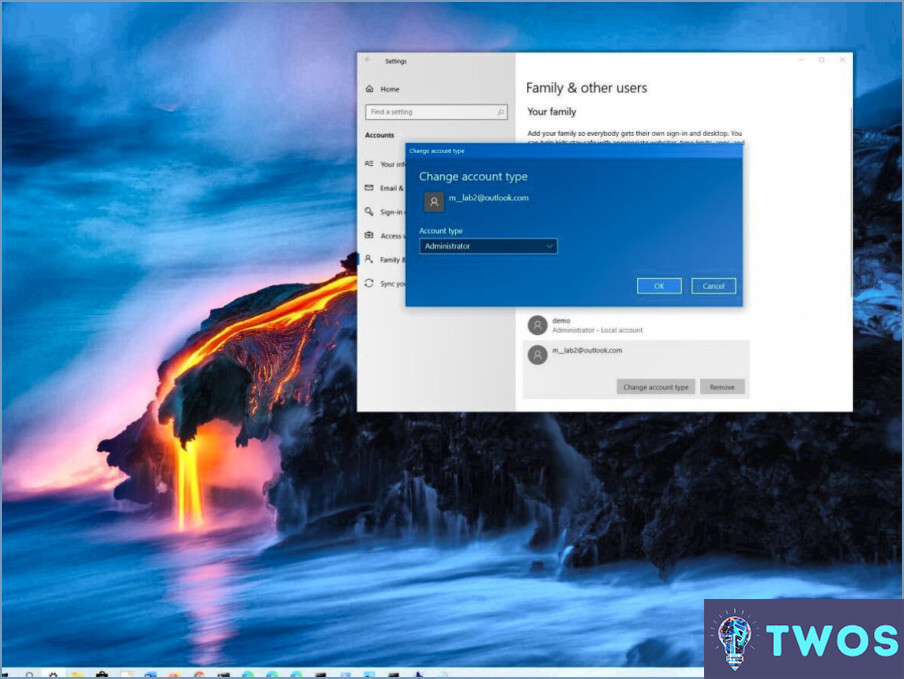 Cómo puedo cambiar de administrador en Windows 8?
