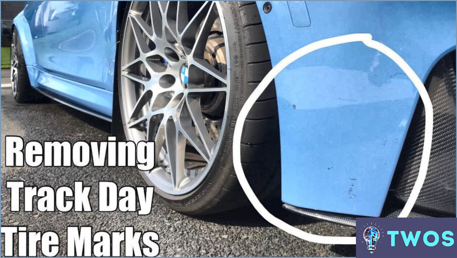 Cómo quitar marcas de neumáticos del coche?