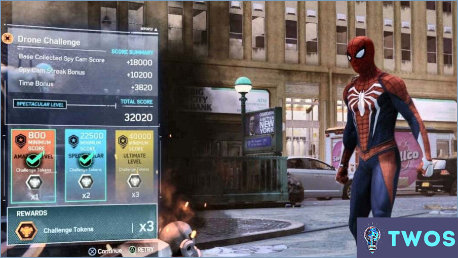Cómo conseguir fichas de desafío en Spider Man Ps4?