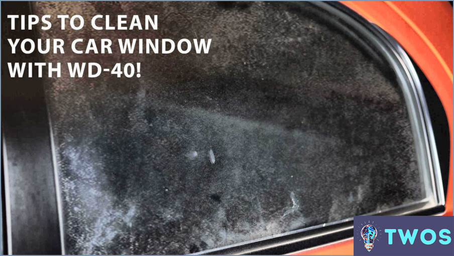 Cómo quitar la pegatina de la ventana del coche Wd40?