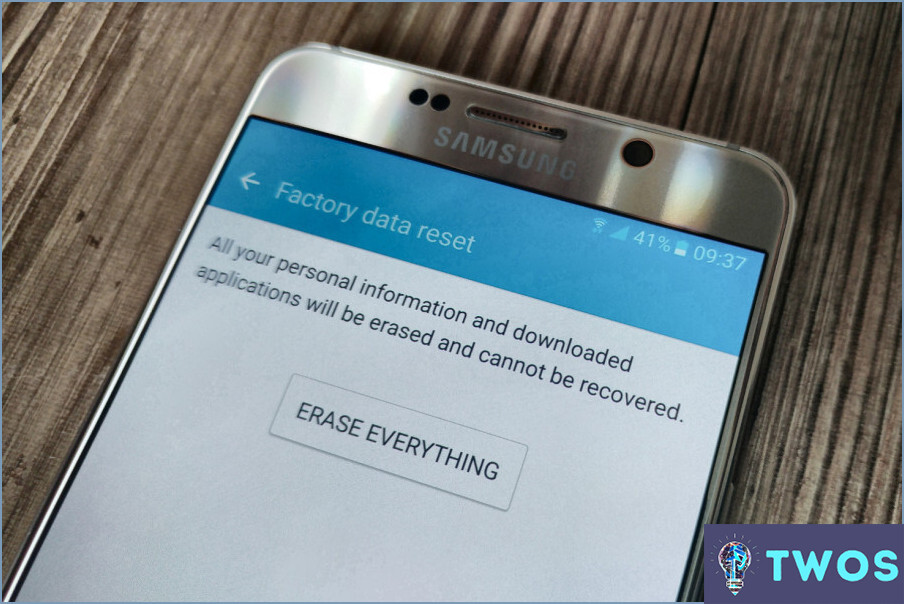 ¿Cómo se borran los datos de Samsung?