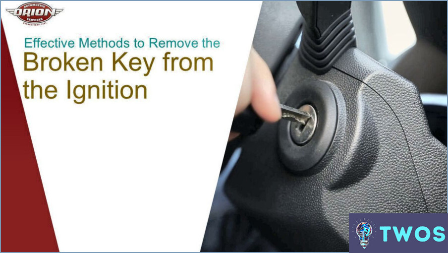 Cómo quitar una llave rota de un encendido del coche?