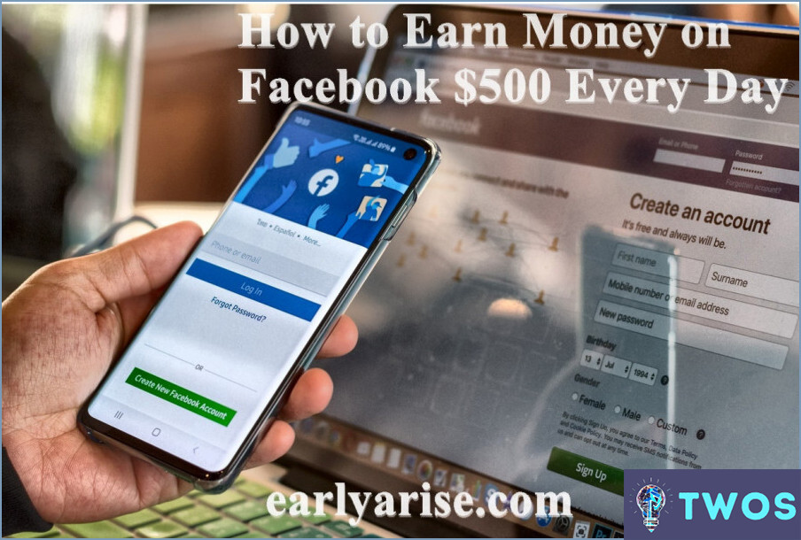 Cómo ganar dinero en Facebook $ 500 cada día?