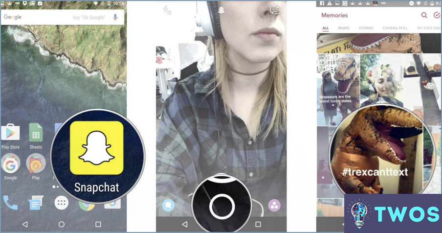 Cómo pegar en Snapchat Android?