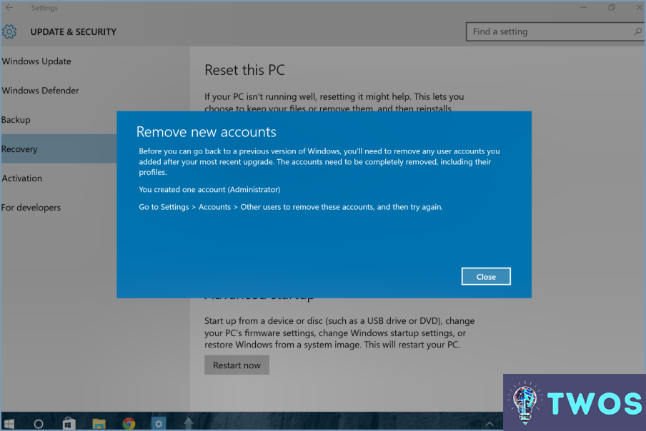 Cómo quito la imagen de Administrador en Windows 10?