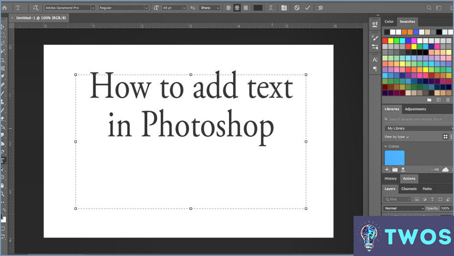 Cómo se crean estilos de texto en Photoshop?