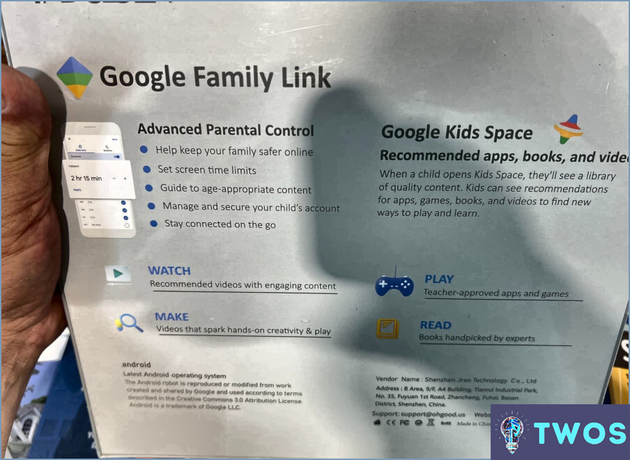Puede google family link leer textos