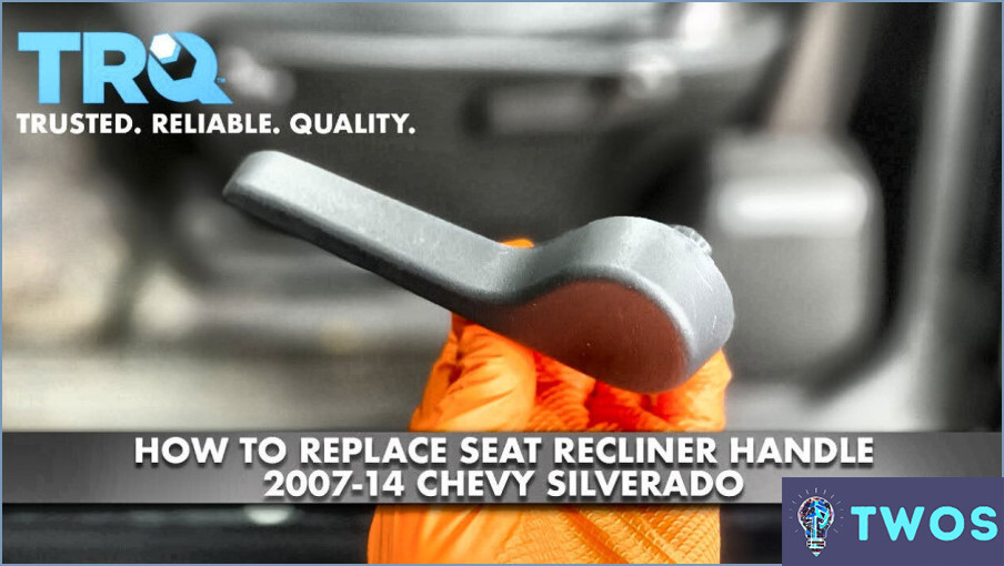 Cómo arreglar la manija del reclinador del asiento de coche?