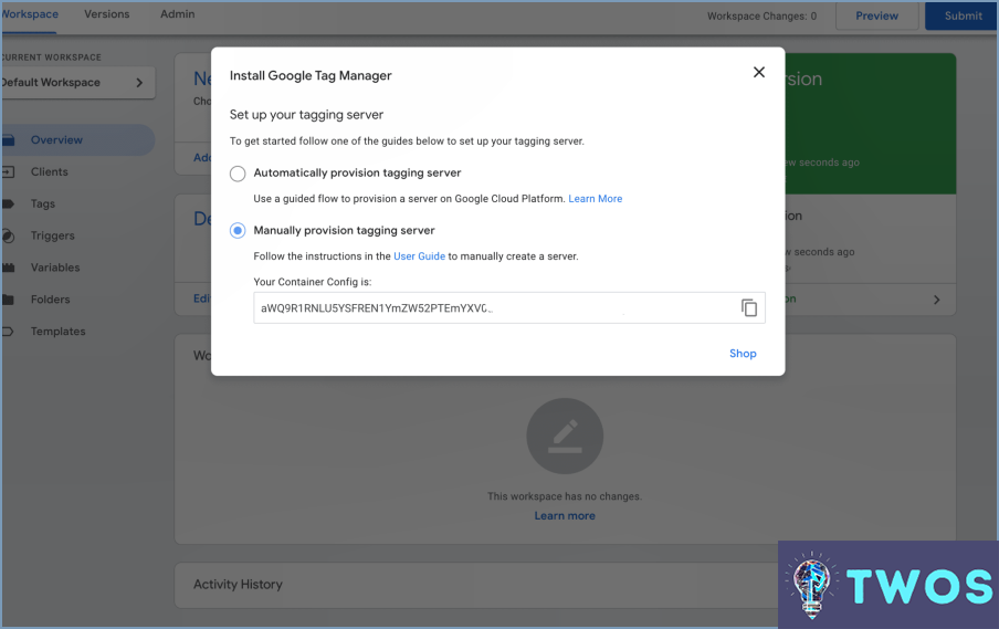 Cómo eliminar la cuenta de Google Tag Manager?