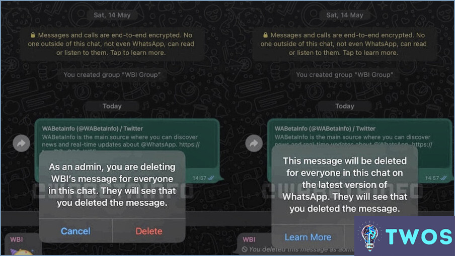 Cómo eliminar mensajes en el grupo de Whatsapp por el administrador?