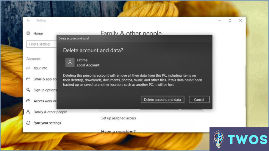 Cómo eliminar una cuenta familiar en Windows 10?