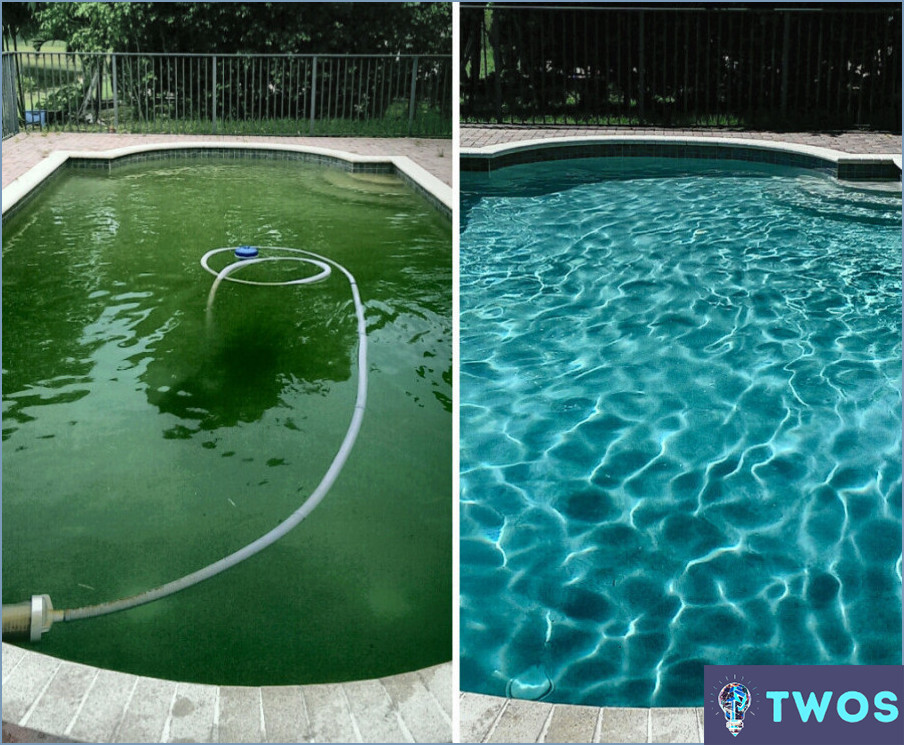 ¿Cómo limpiar una piscina verde con lejía?