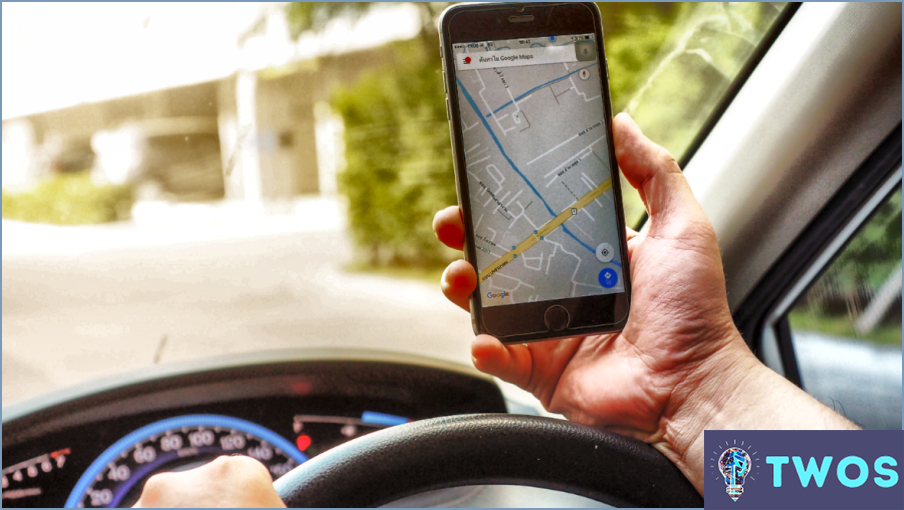 Cómo mantener Google Maps en mientras se conduce Iphone?