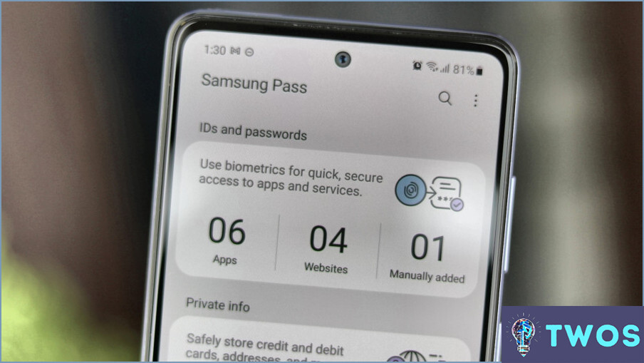 Cómo puedo acceder a mi Samsung pass?