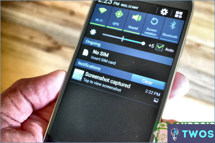Cómo tomar una captura de pantalla en Android S5?