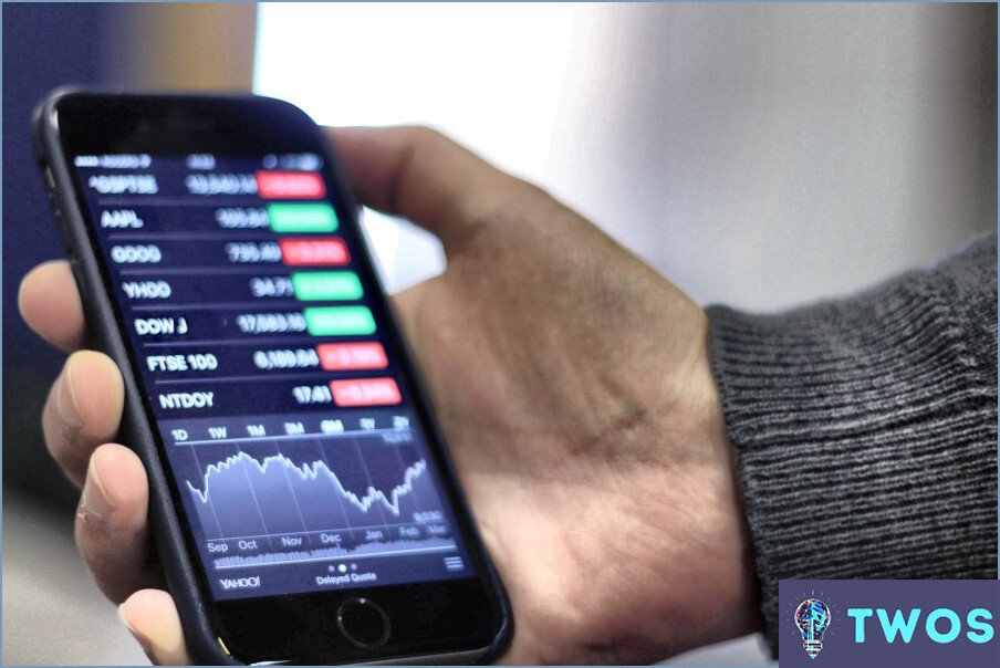 Cómo configurar alertas de precios de acciones en Iphone?