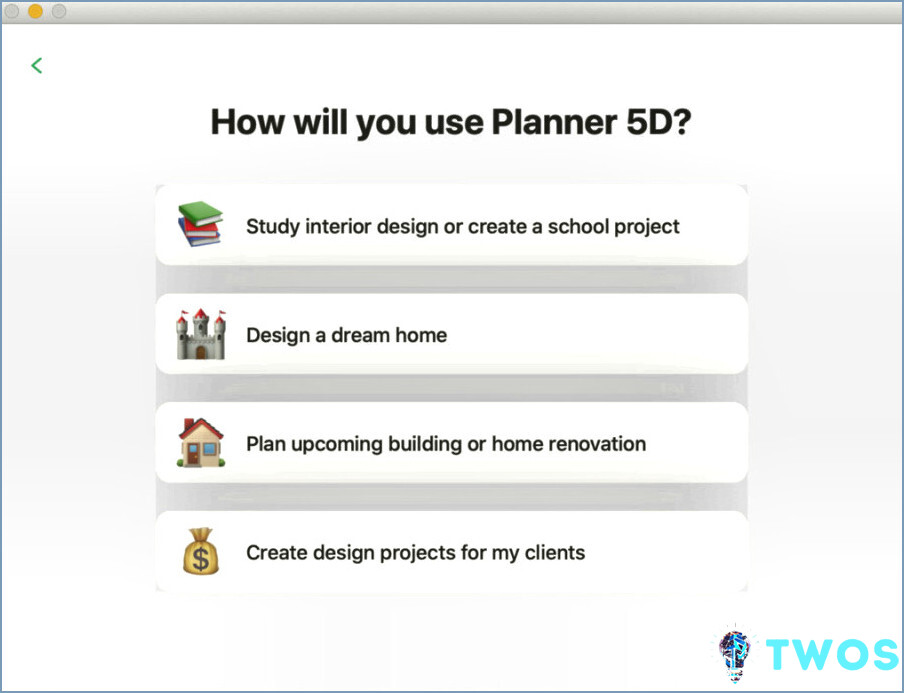 Planner 5D Escenarios de uso
