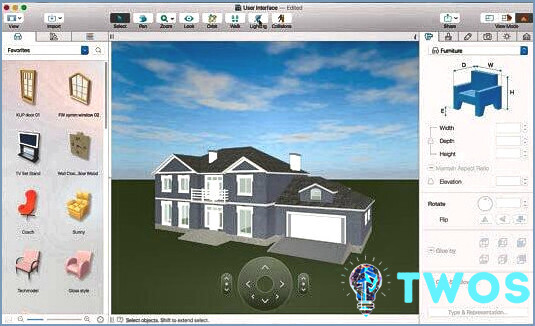 Diseño de casas de arquitecto virtual para Mac