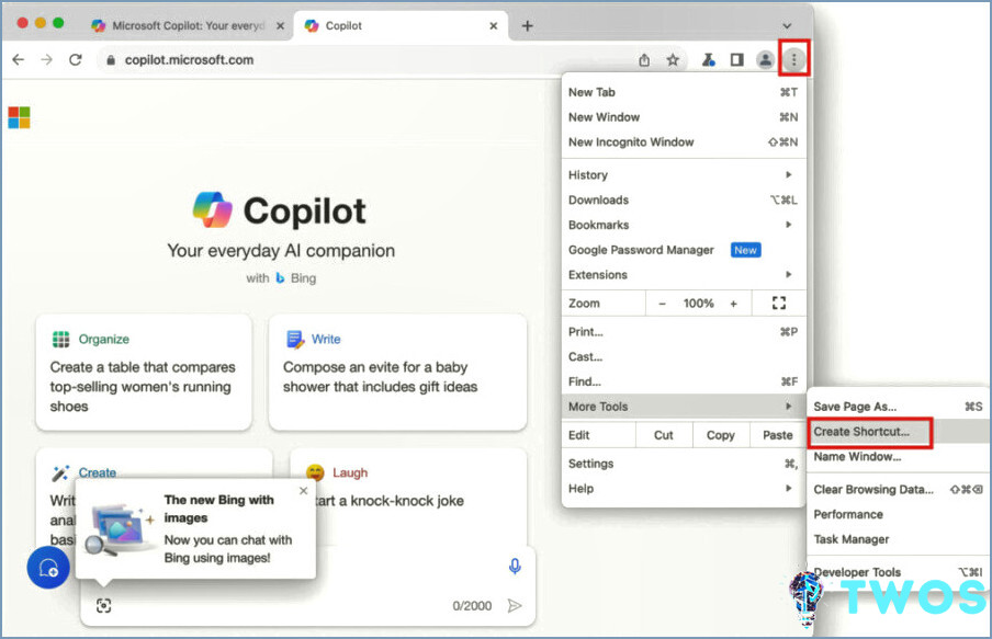Microsoft Copilot Google Chrome Mac