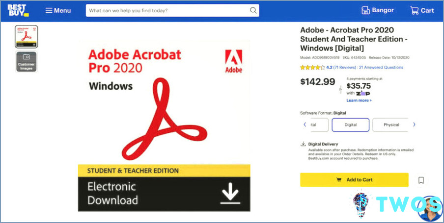 Adobe Acrobat Pro Windows 2020 Estudiante maestro Edición
